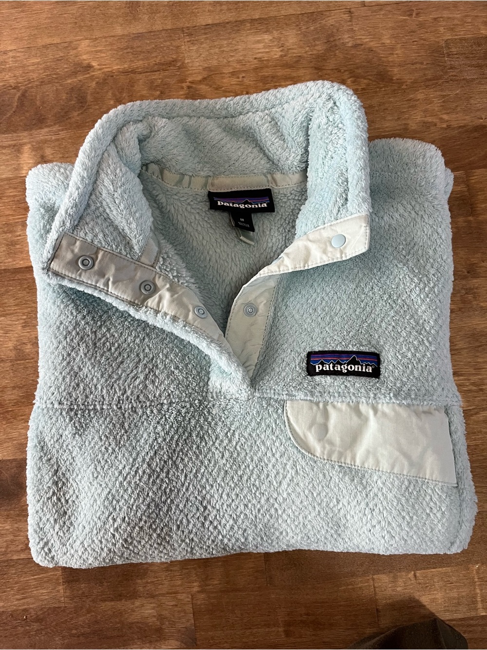 Patagonia Women's Pale Mint Sherpa Pullover Jacket